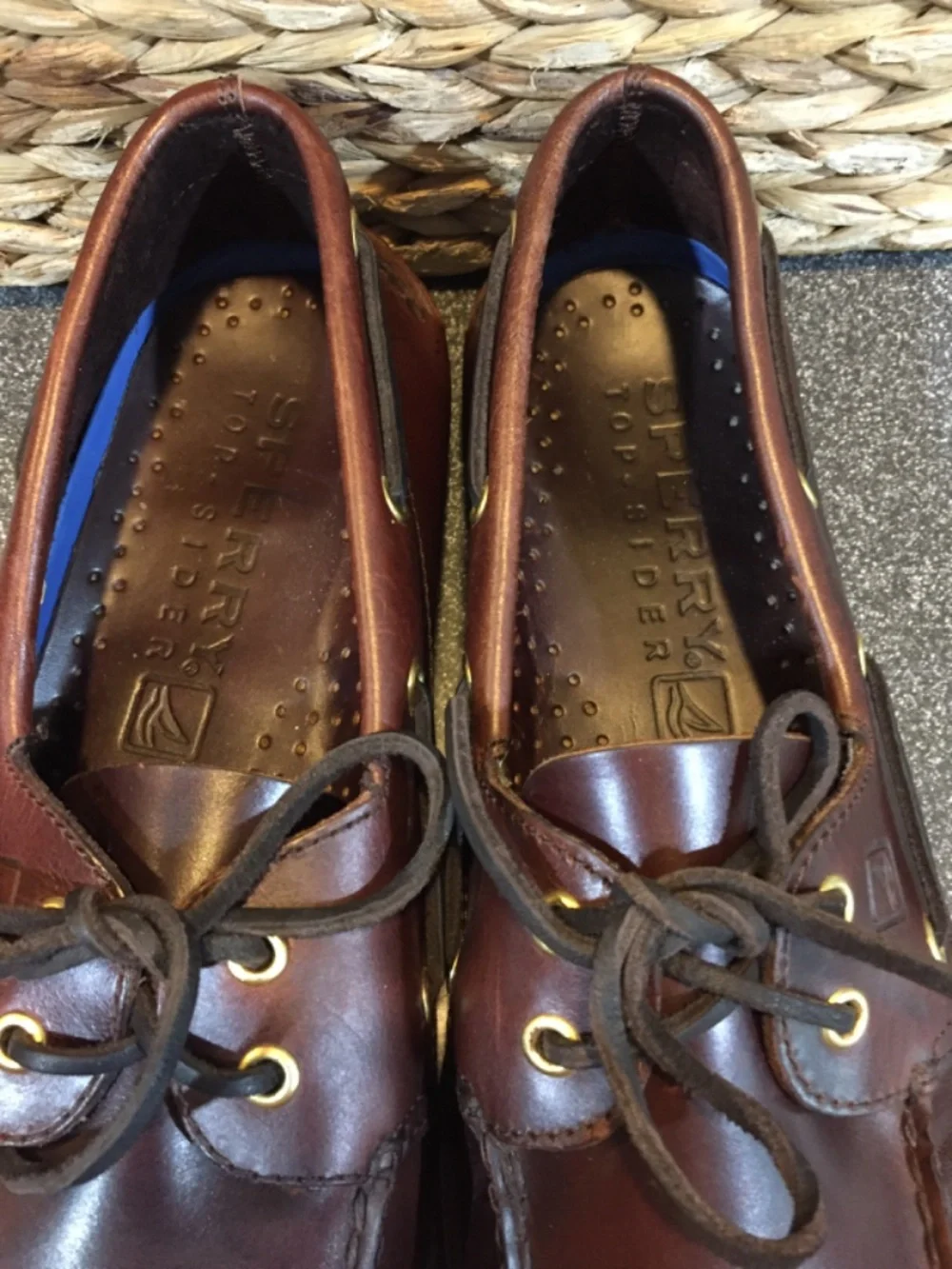 Sperry Brown Leather Boat Shoes